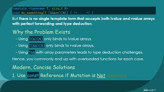 Details How to Perfectly Forward Arrays in C+ +  Templates Without Overloading Update