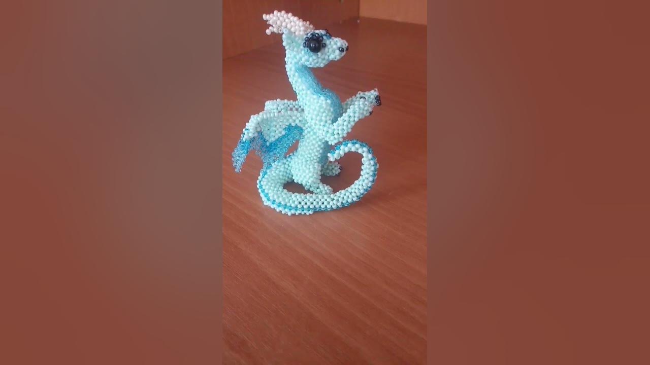 амигуруми из бисера "Влюбленные драконы" #бисероплетение #cute # ...