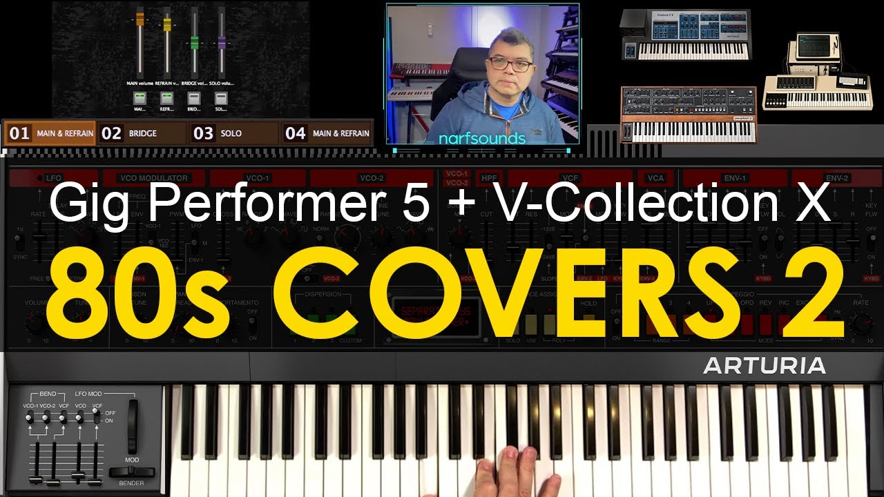 80s Covers Set 2 for Gig Performer 5 + Arturia V-Collection X