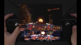 Steam deck Elite Dangerous Overlay menus and gyro.