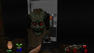 Brutal Doom:  Going Down Map 17:  Rest in Pieces UV 100%