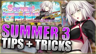 SUMMER 3 EVENT GUIDE! TIPS + TRICKS! Fate Grand Order