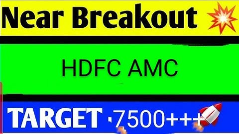HDFC ASSET MANAGEMENT SHARE LATEST NEWS /HDFCAMC TARGET/HDFCAMC BREAKOUT/HDFCAMC ANALYSIS