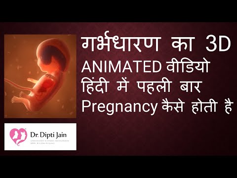 PREGNANCY कैसे होती है / बच्चा कैसे होता है / गर्भधारण का 3D ANIMATED वीडियो हिंदी में पहली  बार