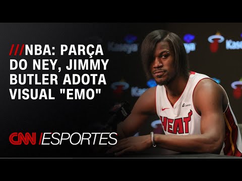 Jimmy Butler aparece com um estilo “emo” em Media Day do Miami Heat