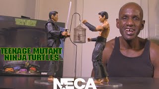 NECA Teenage Mutant Ninja Turtles 1990 Shadow Warriors Oroku Saki Vs. Hamato Yoshi Figures Review