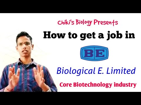 How to get a job in Biological E. Ltd | Biotech jobs for fresher & Experienced students..By Chiki's