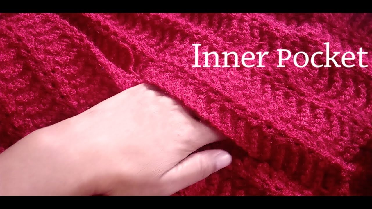 Knitting Inner Pocket for Cardigan & Jacket