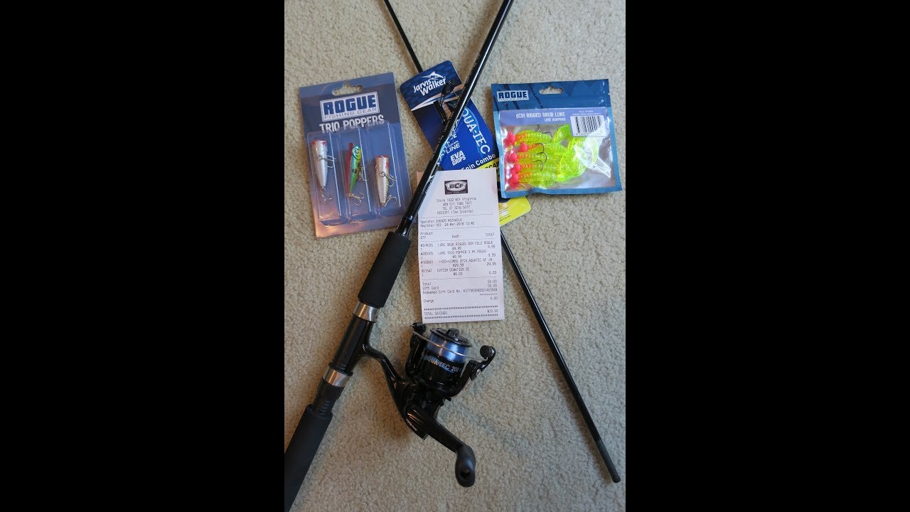 $50 Fishing Challenge - Rod, Reel, Line and Lures - Part 1 - Bass - YouTube
