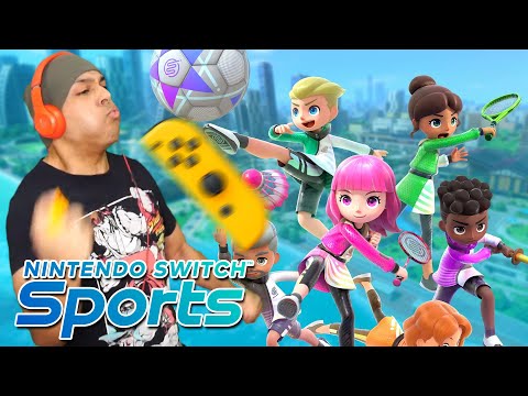 I BROKE MY MIC PLAYING THE NEW NINTENDO SWITCH SPORTS!! .. SERIOUSLY.