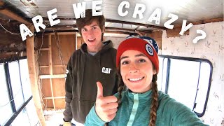 COMPLETELY GUTTING OUR VINTAGE TOYOTA DOLPHIN CAMPER VAN || Renovation Plans by Kiki's Adventures 6,190 views 3 years ago 17 minutes