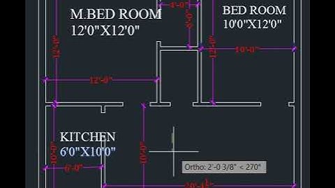 Easy way of Marking and Labeling room sizes using Auto CAD