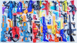 Collecting Tembakan 7 Sniper Rifles AK47 GUN WATER GUN DOUBLE BARREL NERF M16 PHOENIX MACHINE GUN