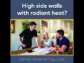 High Side Walls with Radiant Heat? - ATC Cooling and Heating