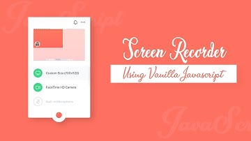Create Screen Recorder using  JavaScript | WebRTC API 🔥🔥