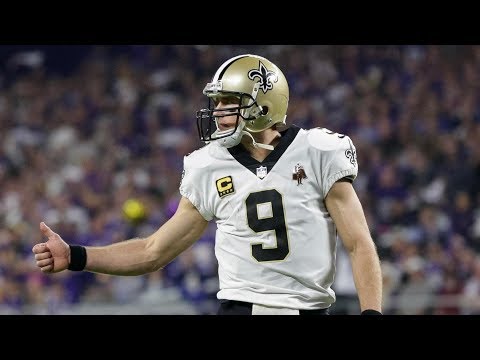 Video: Drew Brees se přihlásí s novými orleánskými svatými dva roky - $ 50 milionů