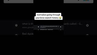 Normalize Going Through Your Bros Search History