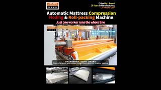 Automatic Mattress Packing Machine | Mattress Compression Rolling Folding Packaging Production Line