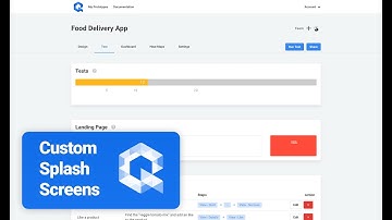 Custom splash screens in Quant-UX