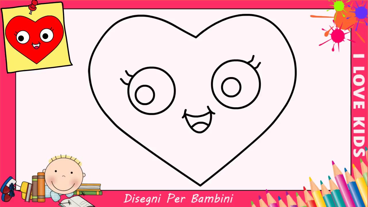 Disegni Di Cuori Facili Per Bambini Come Disegnare Un Cuore Passo Per Passo 1