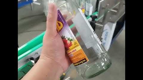 Automatic tally glass bottle wet glue rolling labeling machine paper label applicator