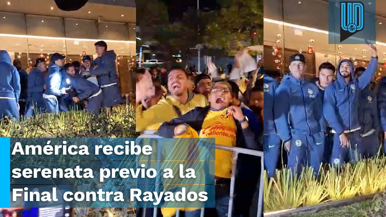 🦅 ¡SERENATA AZULCREMA! 🎶 América recibe serenata previa a la Final con Rayados ⚽