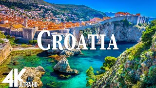 FLYING OVER CROATIA (4K UHD)  Relaxing Music Along With Beautiful Nature Videos  4K Video Ultra HD