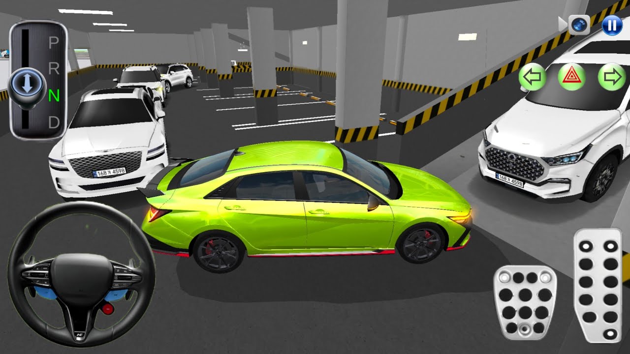 New Super Hundai Elantra N For Parking 🚗| 3D driving class-2026 Android Gameplay #CarGame#gameplay.