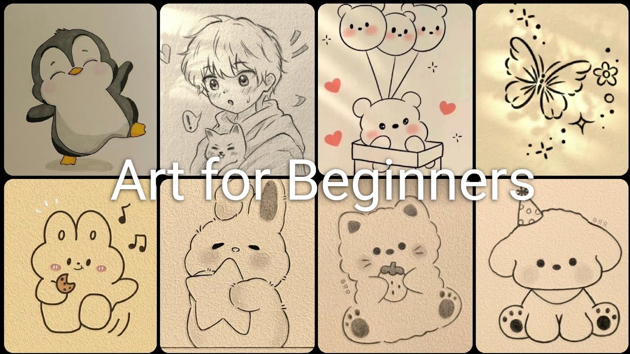 😍 30+ Cute Drawing Ideas for Beginners 🎀 | Easy, Kawaii & Adorable Art ...