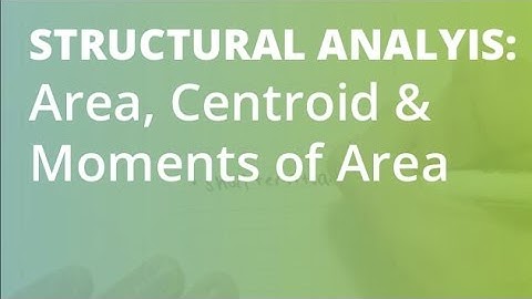 Area, Centroid, 1st & 2nd Moment of Area Example: Slices Method