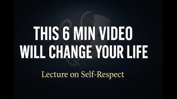 Why Self-Respect Requires the Heaviest Responsibility | Motivational Lecture