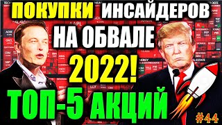 🔥 Какие Акции купить в 2022 на обвале с Инсайдерами? ТОП-5 Акций для покупки 2022 в феврале #44