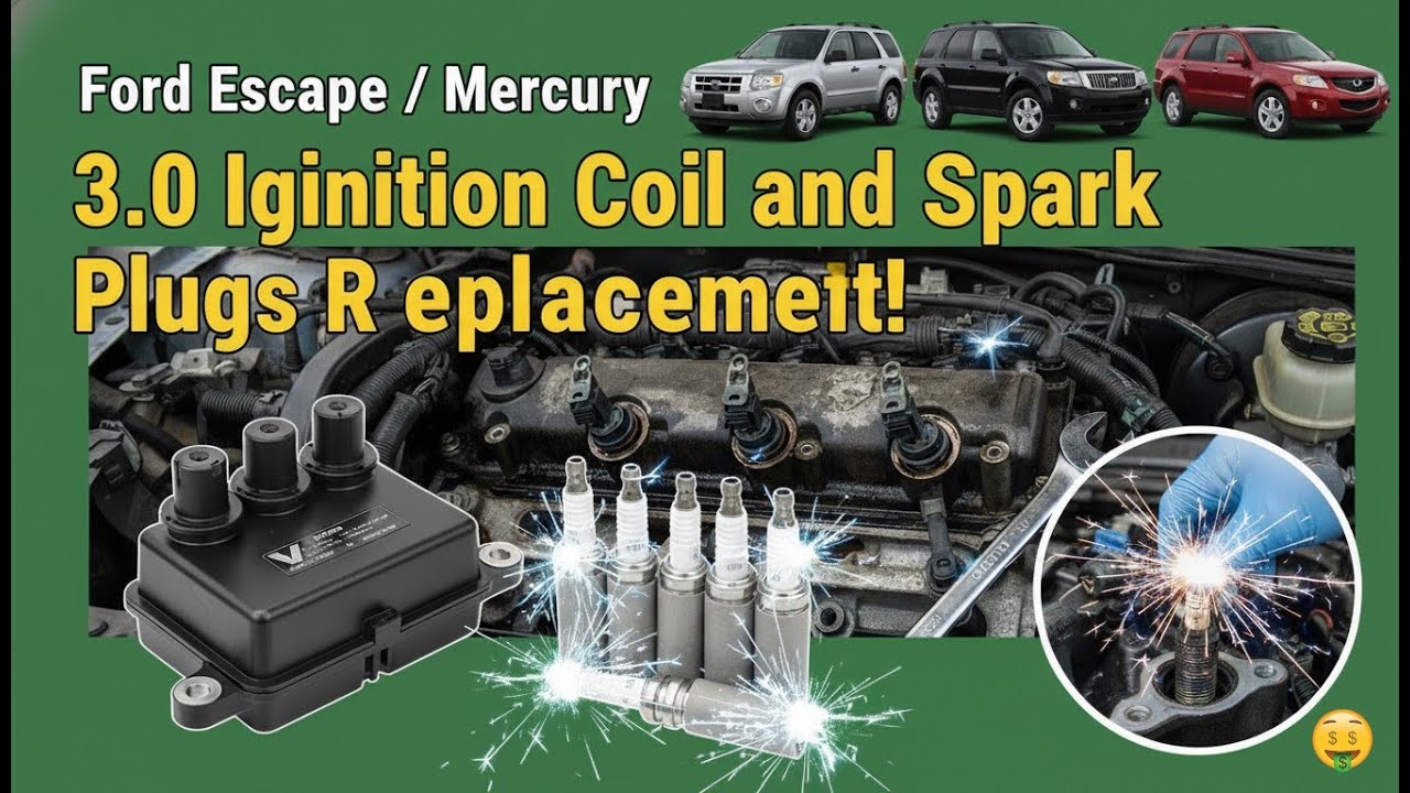 SYKRSS Ignition Coil Pack DG513/DG500 and SP493 Spark Plugs Compatible with Taurus  Escape Compatible with Mazda Compatible with Mercury Sable Mariner Montego  V6 3.0L Replaces FD502 UF406(6PCS), Coils - Amazon Canada SYKRSS Set of 6 DG513/DG500 Ignition Coil Pack and SP493 Spark Plugs Compatible with Taurus Escape Mazda Tribute Escape Taurus Mercury Sable Mariner M