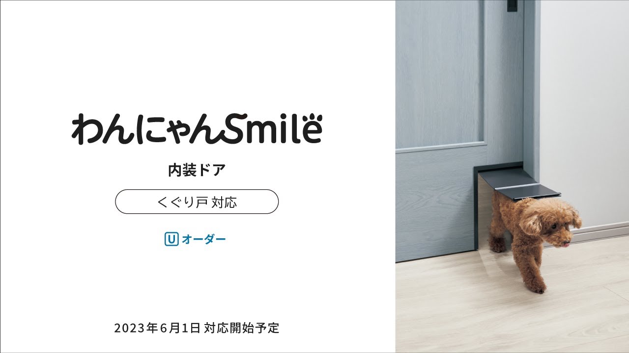 わんにゃんSmile 「内装ドア くぐり戸 対応」 - YouTube