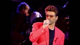 Queen   George Michael Somebody to Love Tribute to Freddie Mercury at Wembley Stadium 1992 4k