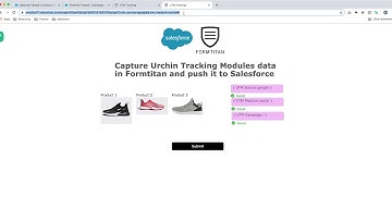Capture UTM data in Formtitan and push it to Salesforce