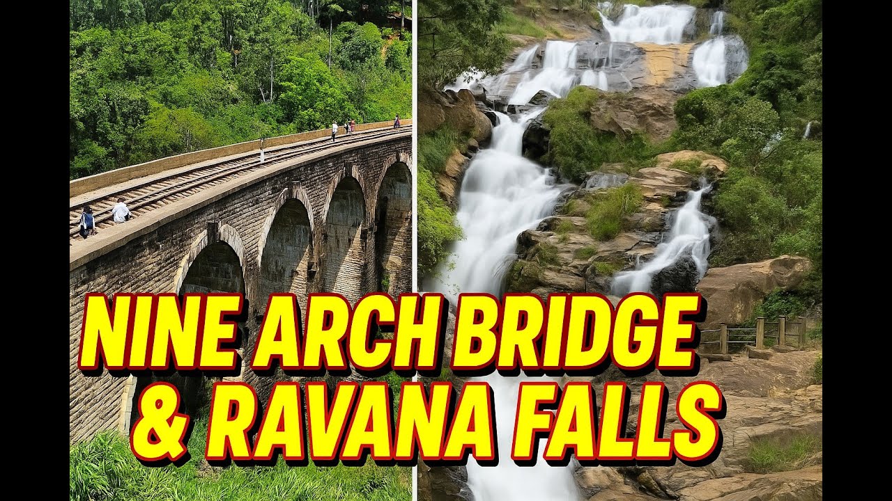 Nine Arch Bridge i Wodospad Ravana. Niezwykłe miejsce na Sri Lance.