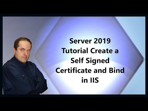 Server 2019 Tutorial Create a Self Signed Certificate and Bind in IIS