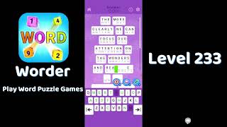 Worder Logic Word Search Level 233 Walkthrough 🧩 | Go Answer 🎮