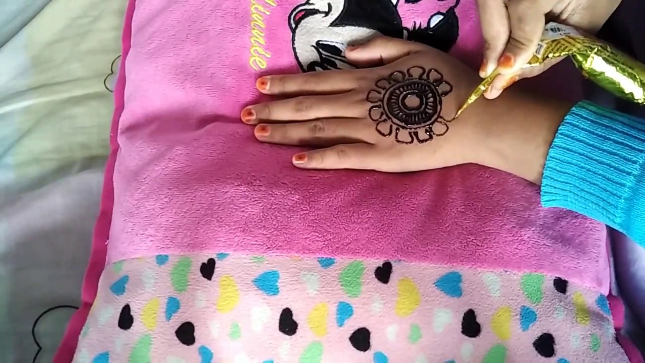 Bealajar Melukis Tangan Atan Henna Tangan Simple Dan Mudah YouTube