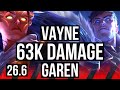 VAYNE Vs GAREN TOP 63K Damage EUNE Grandmaster 26 6 mp3