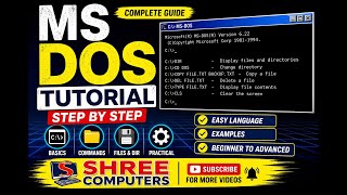MS-DOS Tutorial for Beginners | Introduction to MS-DOS &amp; Prompt Command | Computer Basics