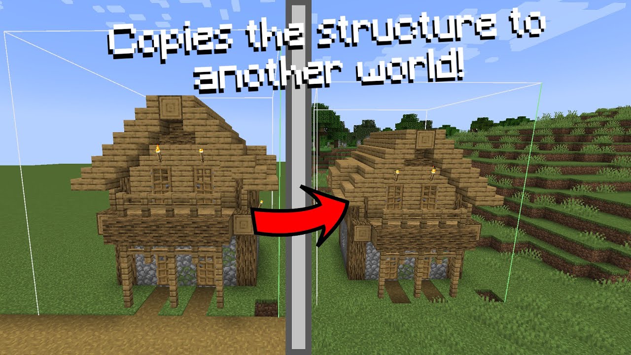 How To Transfer Structures And Builds From One World To Another In