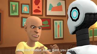 Caillou Behaves At Pizza Hut/Ungrounded/Android Robot Beats Up Cashier/Arrested