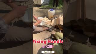 Handle fixing process in cricket bats # Cricket #Bats#Bat handle #fevicol