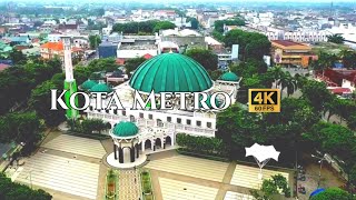 Kota Metro, Provinsi Lampung Indonesia 🇮🇩 by drone footage