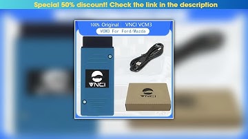 Hands-on VNCI VCM3 Diagnostic Scanner for New For-d Ma-zda Supports CAN FD DoIP Supports 4 channel•
