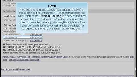 Preparing A Domain For Transfer On Dotster.com - ISPAZE.COM