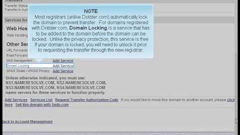 Preparing A Domain For Transfer On Dotster.com - ISPAZE.COM