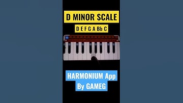 D Minor Scale Shorts Harmonium #shorts